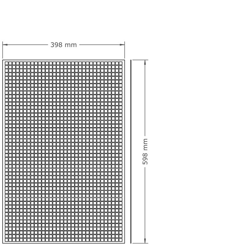 LT. Lautsprechergitter 398x598 mm