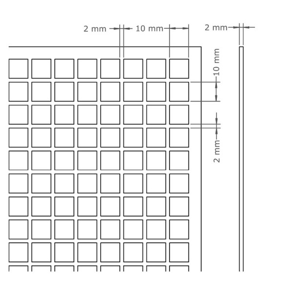 67101 LT. Lautsprechergitter 515x515mm