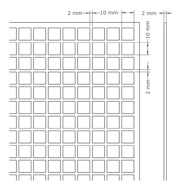 67102 LT. Lautsprechergitter 595x595mm