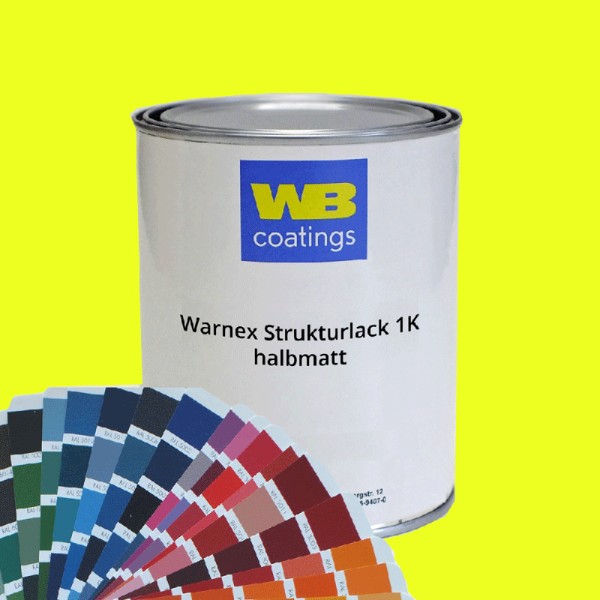 6kg Warnex 1K-Strukturlack halbmatt Wunschfarbe