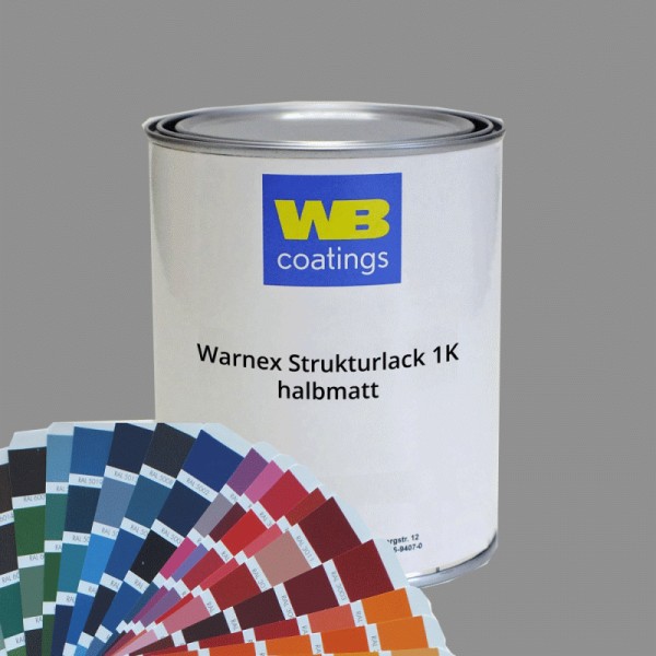 B37045 Warnex 1K-Strukturlack 6kg RAL 7045 Telegrau 1 MHD 11/25