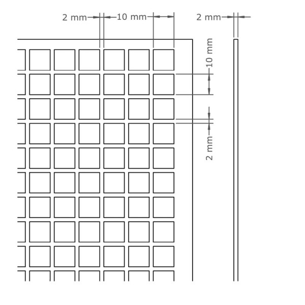 67103 LT. Lautsprechergitter 580x1160mm